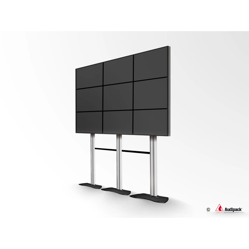 Audipack-Flat-panel-video-wall-floor-stand-Quick-Release-aufgebaut.webp