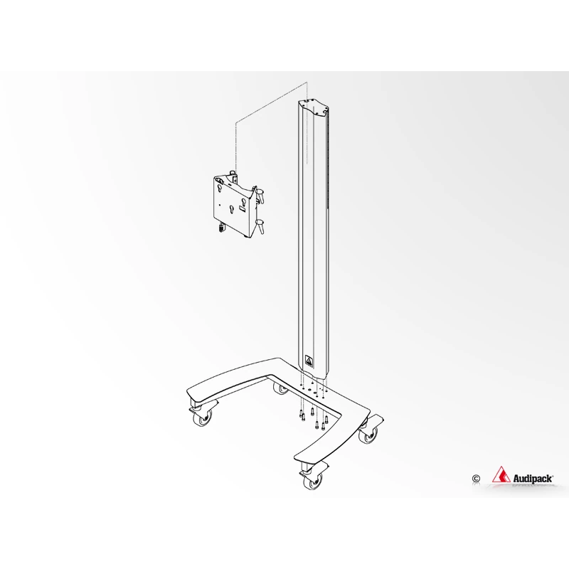 Audipack-Flat-panel-floor-stand-on-wheels-height-1800-mm-Max.-65″-CAD.webp