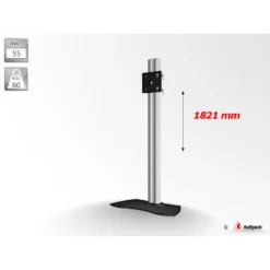 Audipack Flat panel floor stand, height 1800 mm, Max. 55″