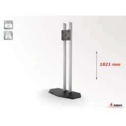 Audipack Flat panel floor stand, height 1800 mm, Max. 55″