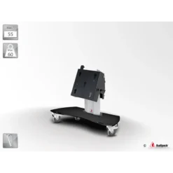 Audipack Flat panel monitor floor stand, with wheels, Max. 55″