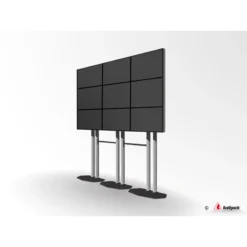 Alternative view of Audipack Flat panel video wall floor stand, Quick Release