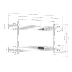 Hagor CPS Wallmount VESA 1500 x 800 | 86 – 110“ – Bild 7
