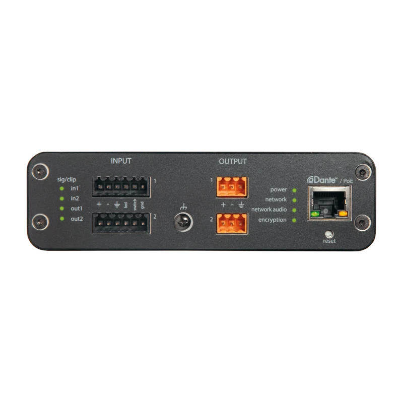 SHURE Dante-Analog-Interf. 2in/2out,P.o.E, XLR – Bild 3