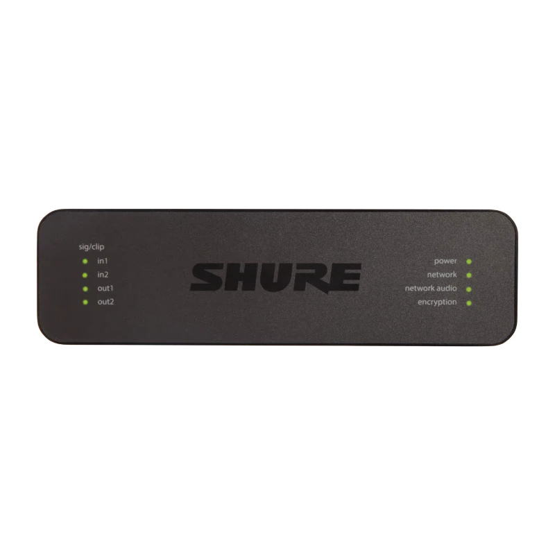 SHURE Dante-Analog-Interf. 2in/2out,P.o.E, XLR